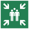 Señal ISO 7010 E007: Punto de reunión