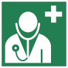 Señal ISO 7010 E009: Médico