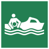 Señal ISO 7010 E037: Bote de rescate