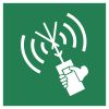 Señal ISO 7010 E051: Aparato radiotelefónico portátil de VHF