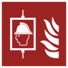 Señal ISO 7010 F017: Ascensor para bomberos