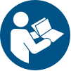 Señal ISO 7010 M002: Consultar el manual de instrucciones