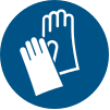 Señal ISO 7010 M009: Usar guantes de protección