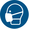 Señal ISO 7010 M016: Usar mascarilla