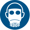 Señal ISO 7010 M017: Usar protección respiratoria
