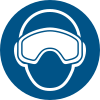 Señal ISO 7010 M067: Usar gafas de esquí