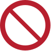 Señal ISO 7010 P001: Señal general de prohibición