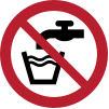 Señal ISO 7010 P005: Agua no potable