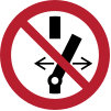Señal ISO 7010 P031: Prohibido accionar
