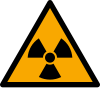 Señal ISO 7010 W003: Radiaciones ionizantes o material radiactivo