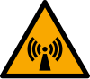 Señal ISO 7010 W005: Radiaciones no ionizantes