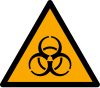 Señal ISO 7010 W009: Riesgo biológico