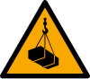 Señal ISO 7010 W015: Cargas suspendidas