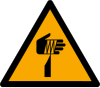 Señal ISO 7010 W022: Objeto punzante