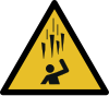 Señal ISO 7010 W039: Caída de hielo