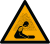 Señal ISO 7010 W041: Riesgo de asfixia