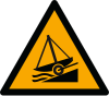 Señal ISO 7010 W044: Rampa de botadura