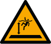 Señal ISO 7010 W047: Aguas profundas