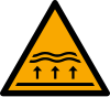 Señal ISO 7010 W077: Zona inundable