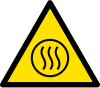 Señal ISO 7010 W079: Contenido caliente