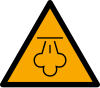 Señal ISO 7010 W080: Vapor caliente